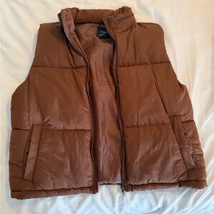 Brown Puffer Vest